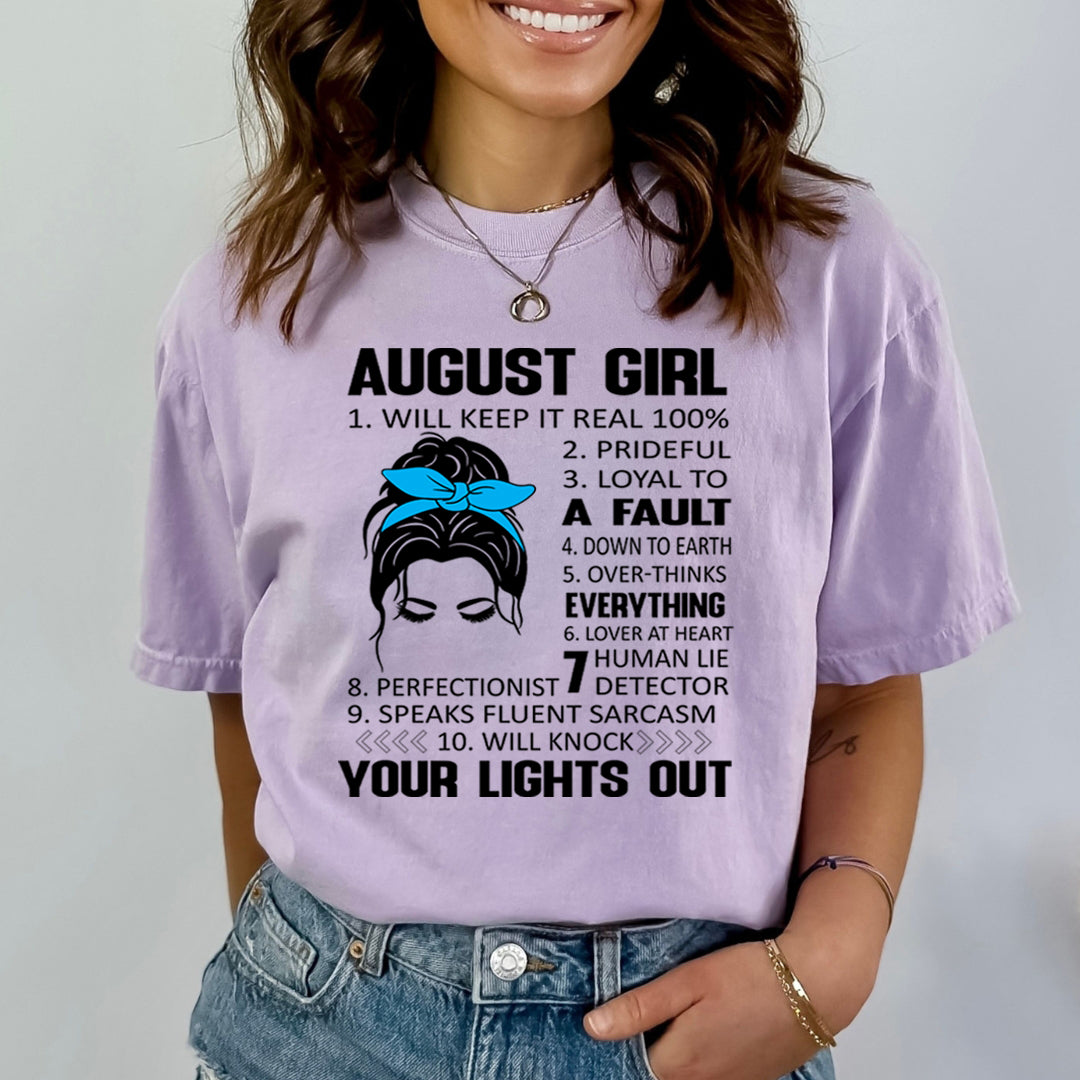 August Girl (Speaks Fluent Sarcasm) - Bella Canvas