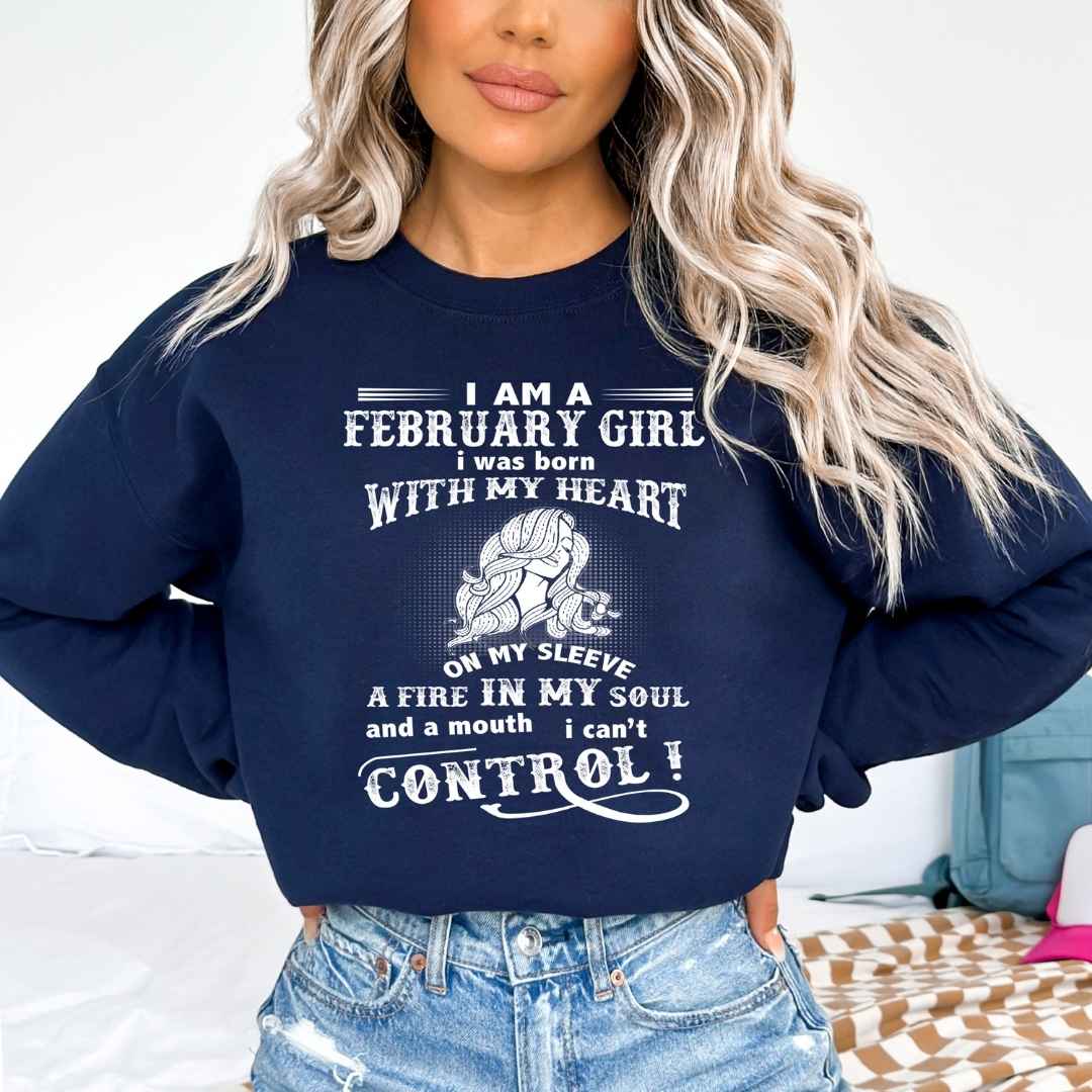 A Fire In My Soul ( February Girl ) - Sweatshirt & Hoodie - Cozy & Soft