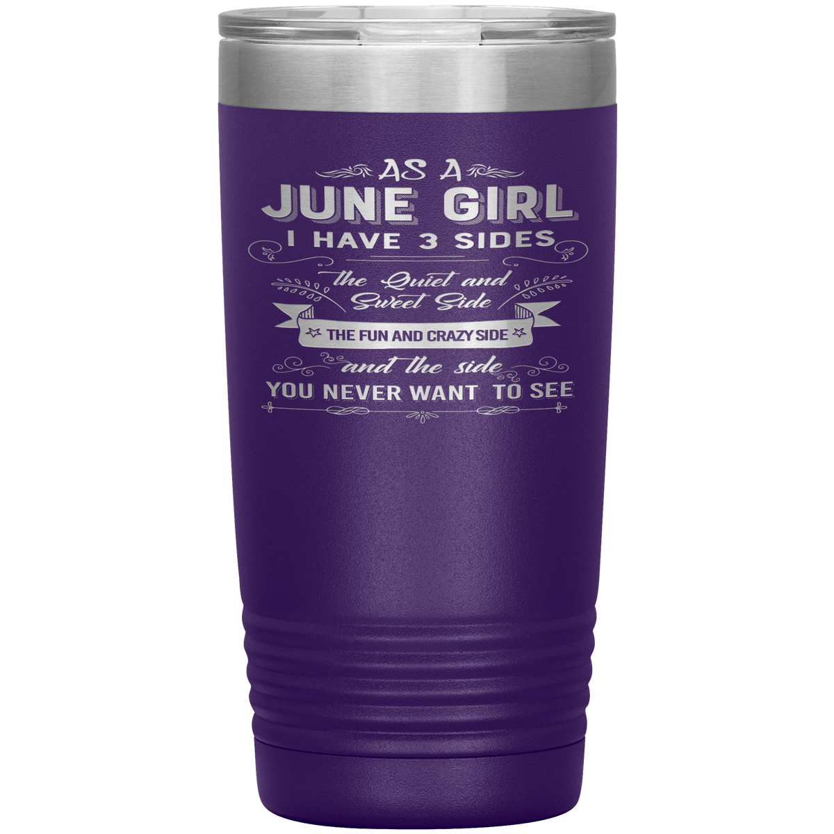 "June Girls 3 Sides'Tumbler.Buy For Family & Friends. Save Shipping.