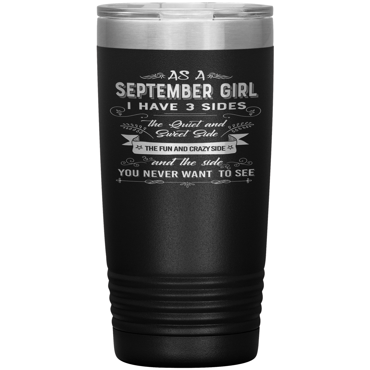 "September Girls 3 sides" Tumbler. Buy For Family & Friends. Save Shipping.
