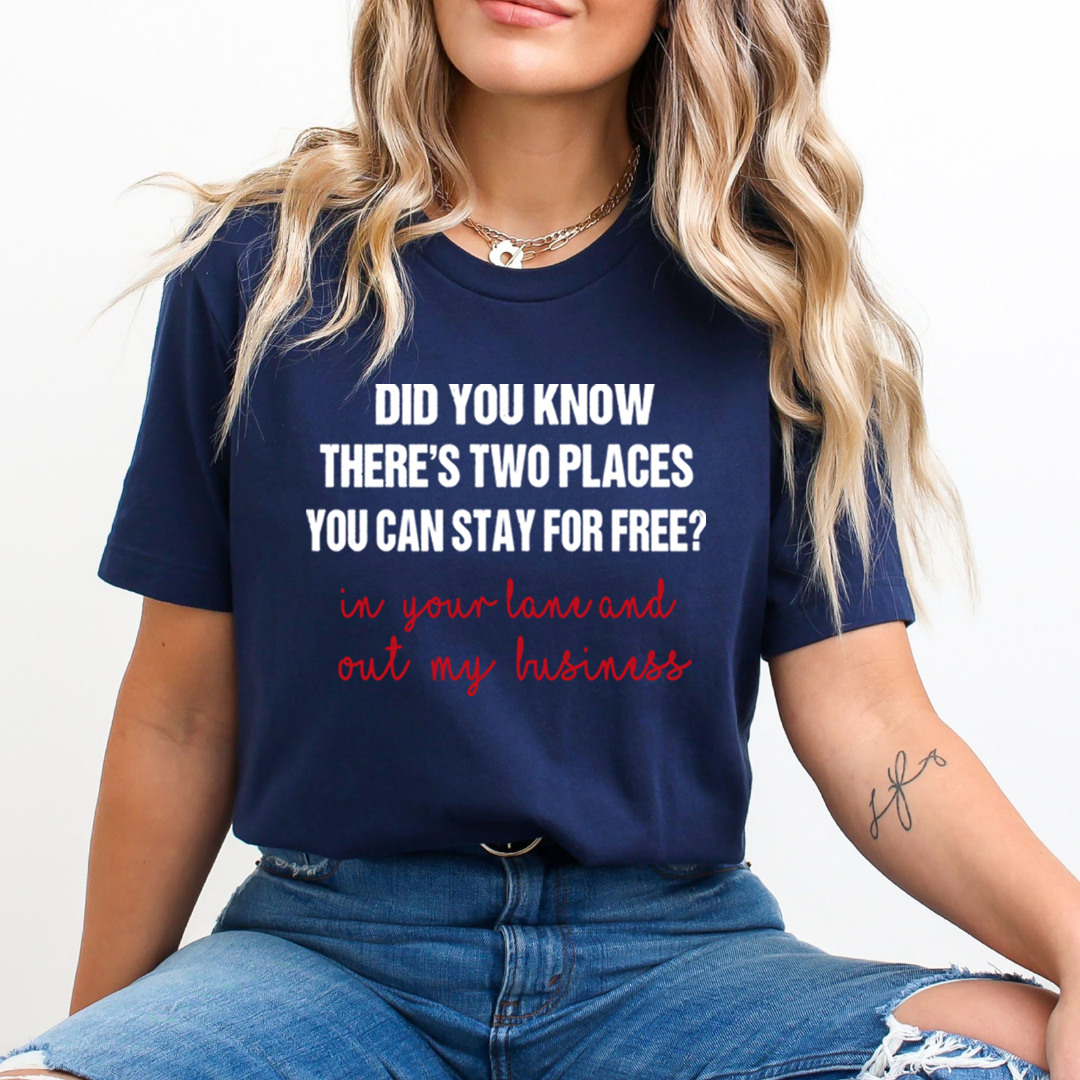 Did You know Two places Free - Unisex T-Shirt