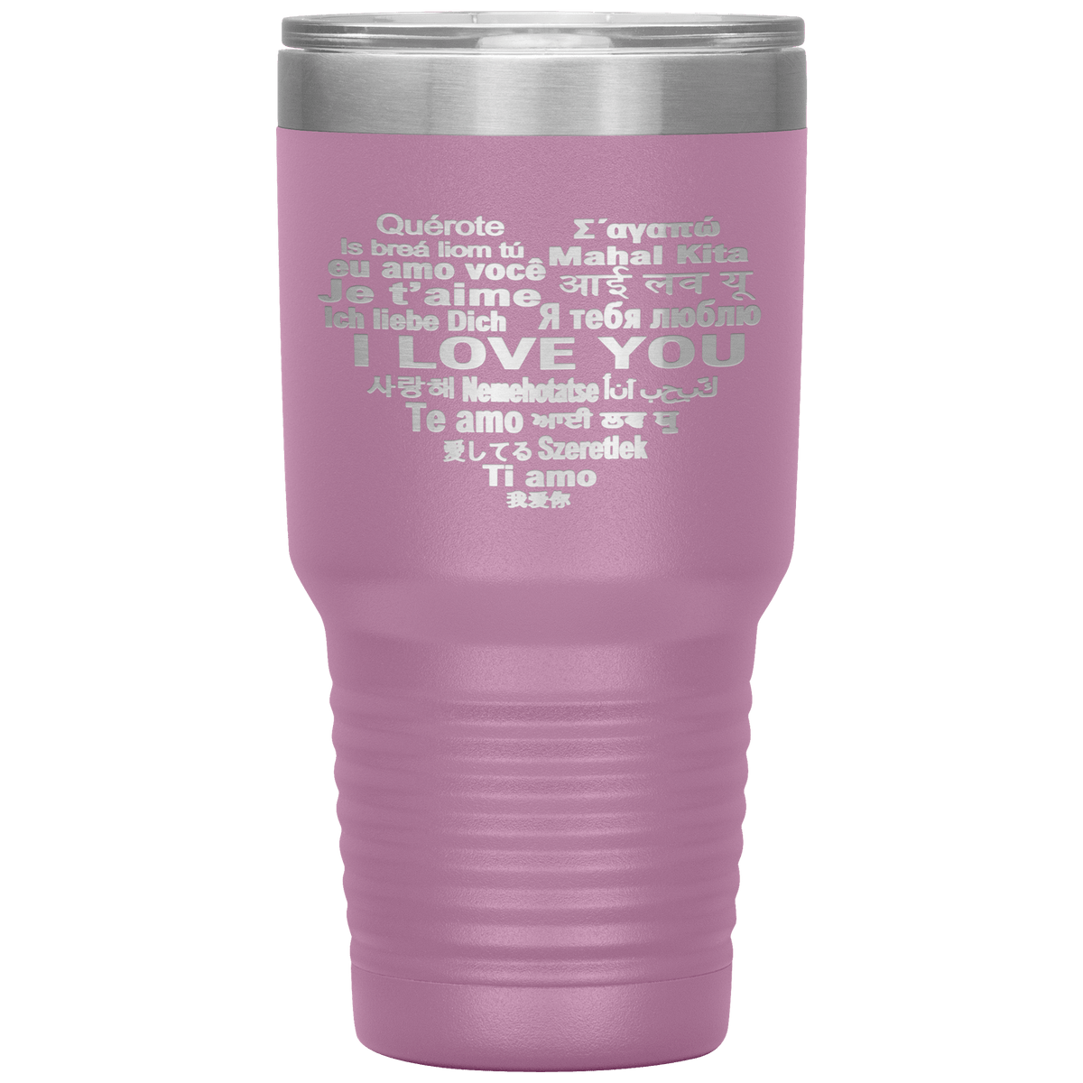 "I LOVE YOU" Tumbler. Flat Shipping.
