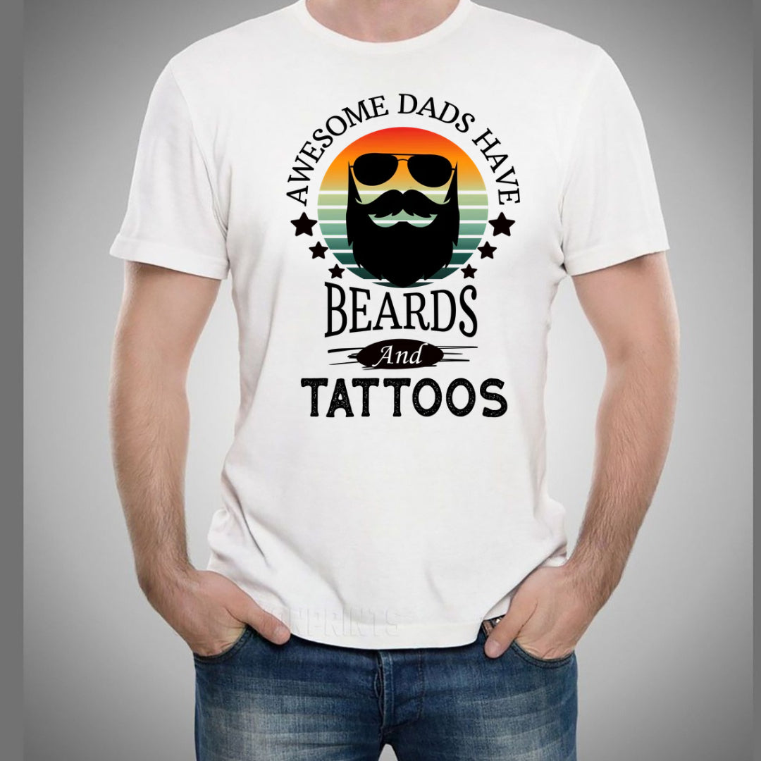 Awesome Dads Have Beards - Men's Tee
