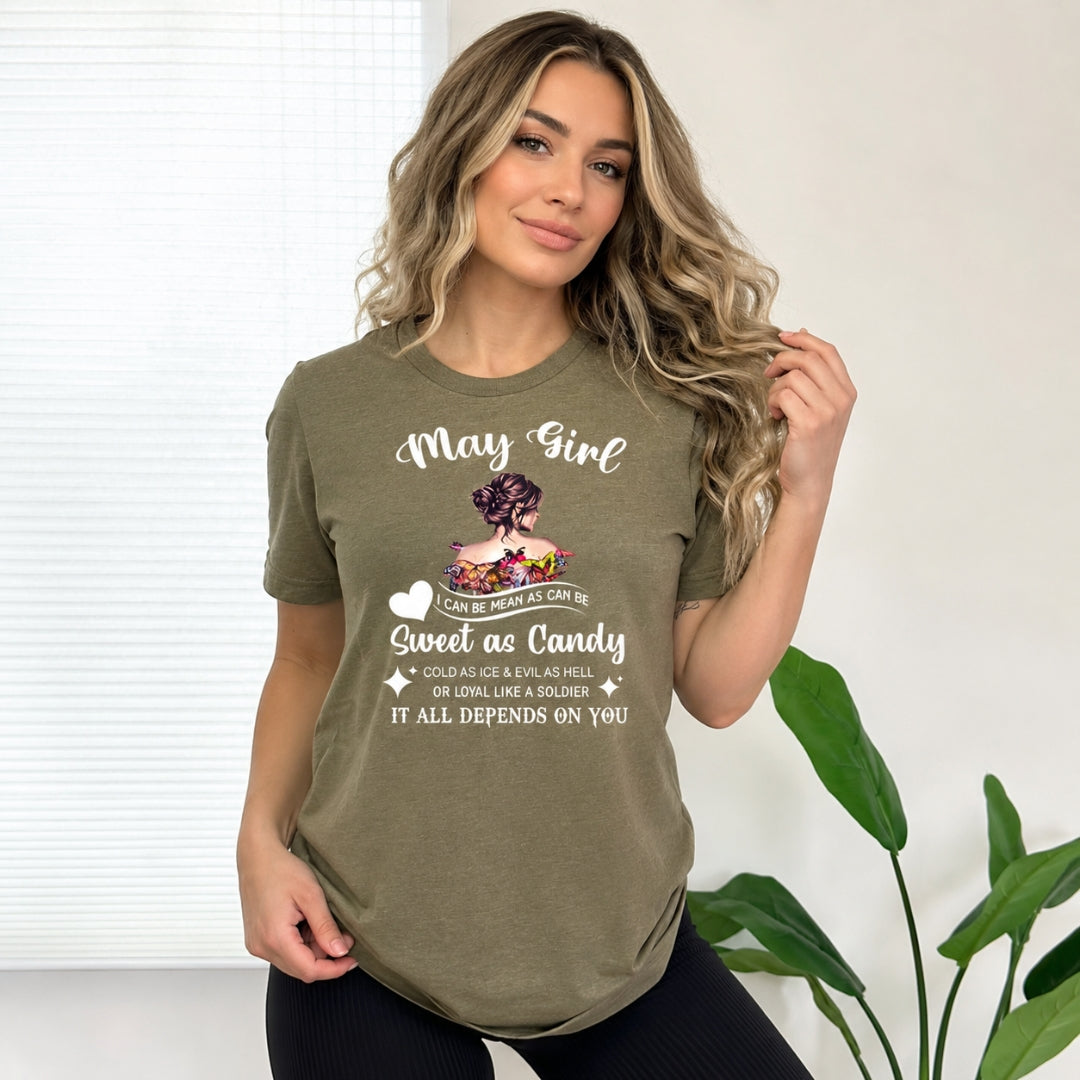 May Girl Sweet As Candy - Bella Canvas