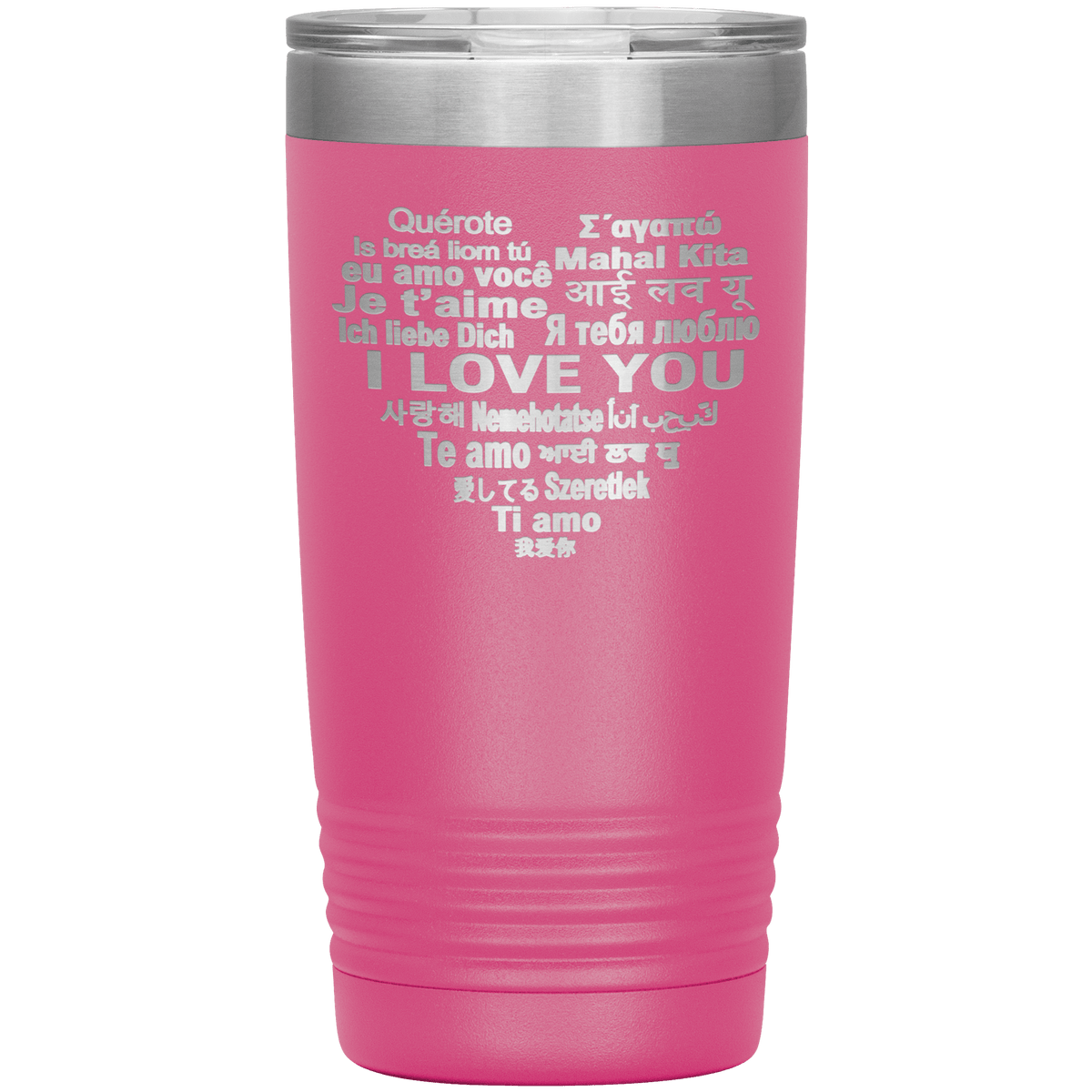 "I LOVE YOU" Tumbler. Flat Shipping.