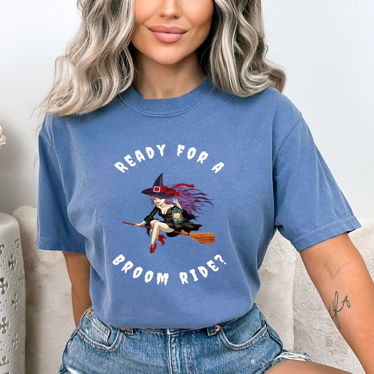 Ready For A Broom Ride - Bella canvas