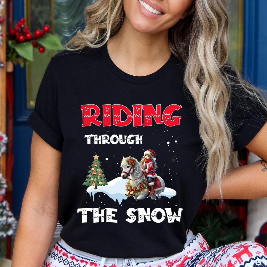 Riding Through The Snow - Bella canvas
