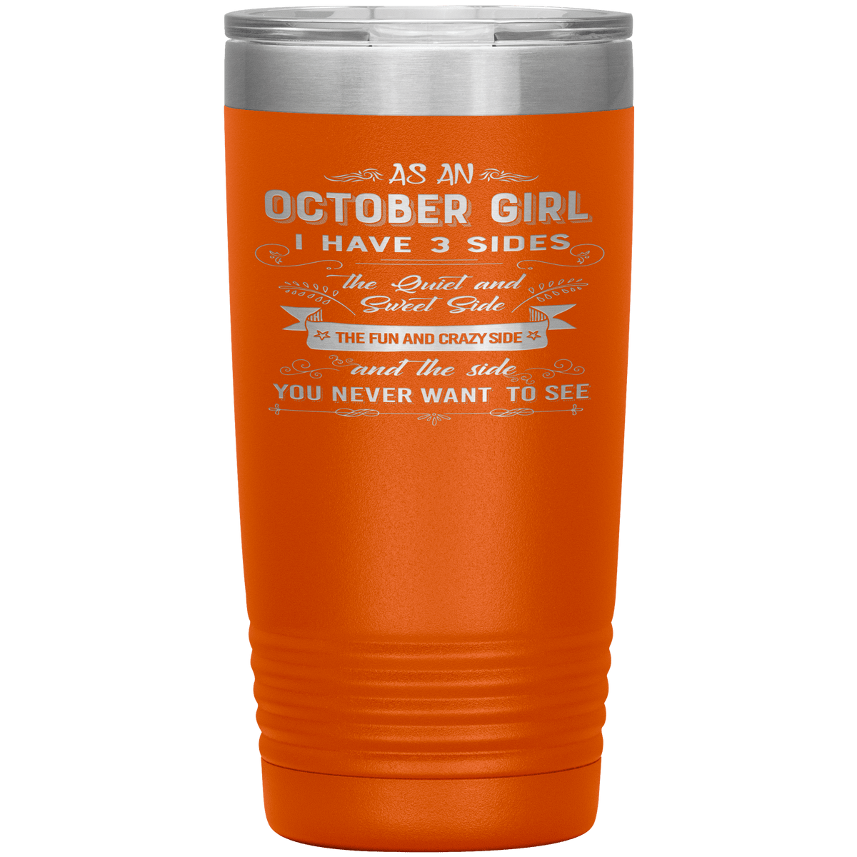 "October Girls 3 sides " Tumbler. Buy For Family & Friends. Save Shipping.