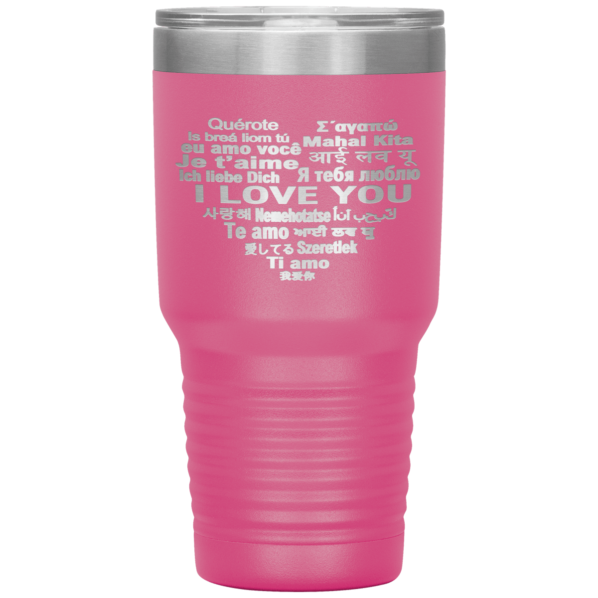 "I LOVE YOU" Tumbler. Flat Shipping.