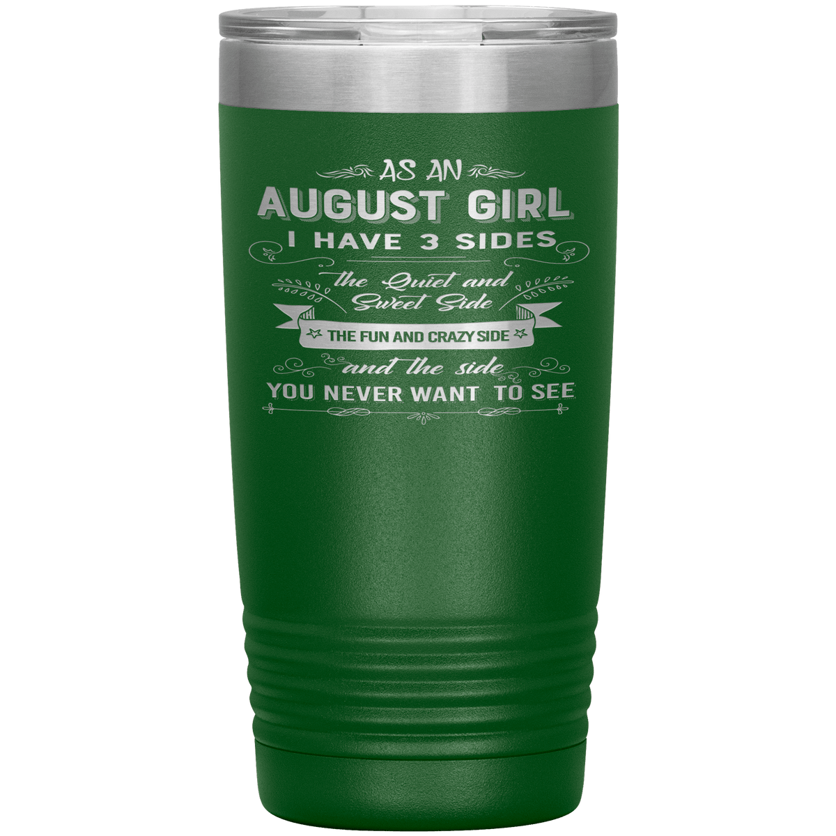 "August Girls 3 Sides "Tumbler. Buy For Family & Friends. Save Shipping.